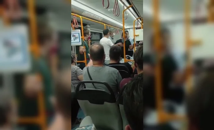 Bursa'da metroya maskesiz bindi, "Özel harekâtçıyım" dedi