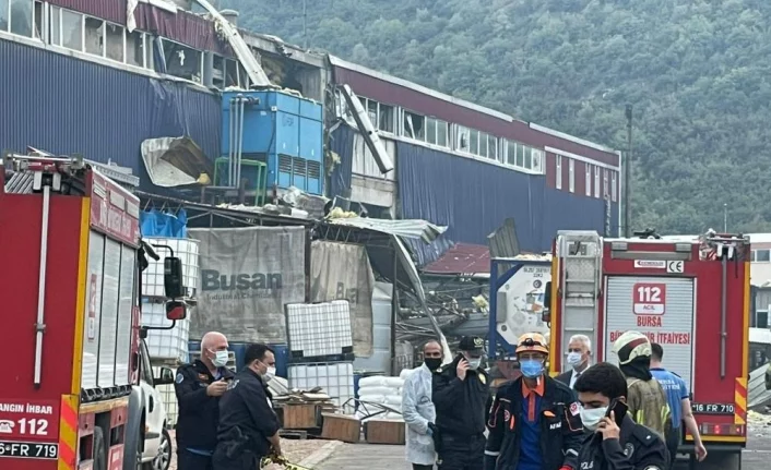 Bursa'da fabrikada patlama: 1 ölü, 2'si ağır 6 yaralı