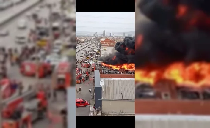 Bursa'da şehir merkezinde yangın dehşeti
