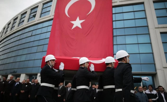 Bursa'da şehit polis için son görev