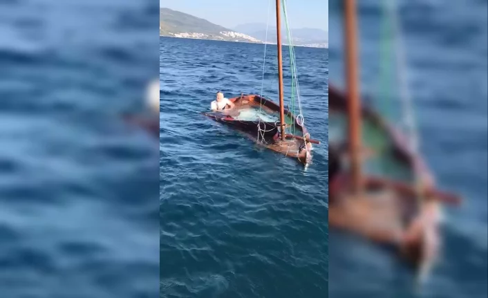 Bursa'da tekne battı...