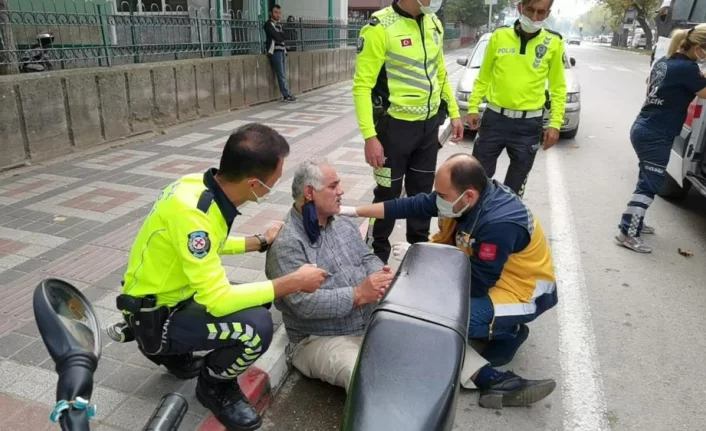 Bursa'da trafik cezasını duyan yaşlı adam hastanelik oldu