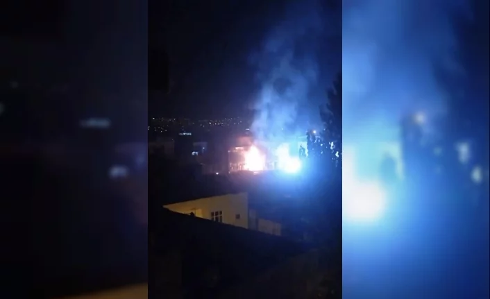 Bursa'da trafo alev alev yandı
