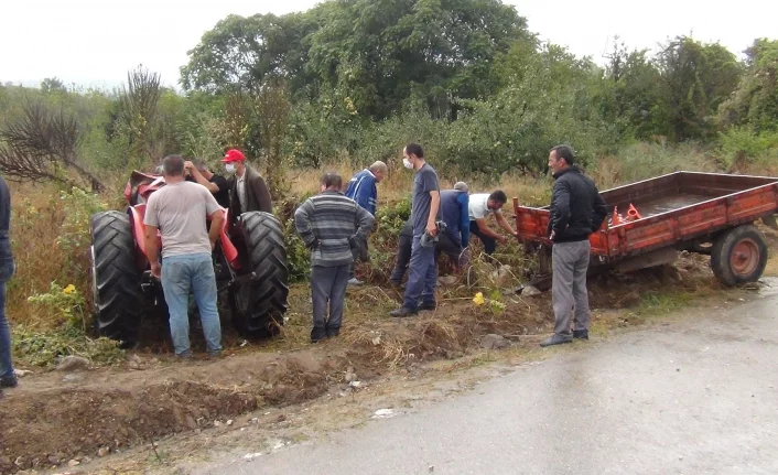 Bursa'da traktör kazası: 1 ölü, 2 yaralı