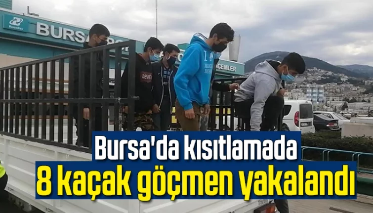 Bursa polisinin dikkati kaçak göçmenleri yakalattı