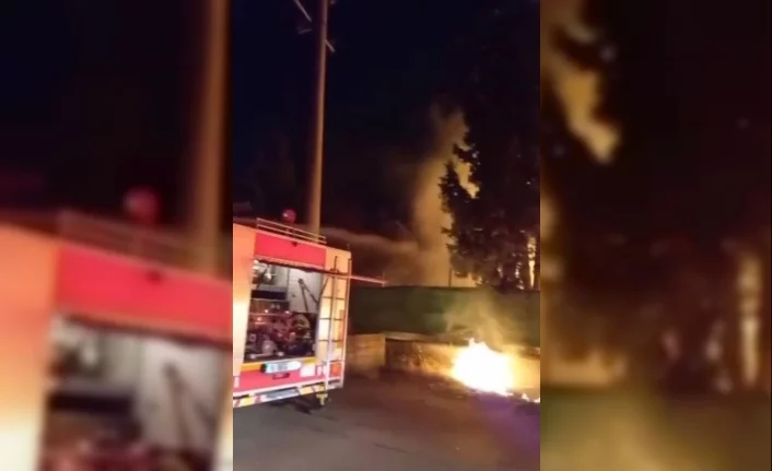 Bursa’da trafo bomba gibi patladı, alevler fabrikaya sıçramadan söndürüldü