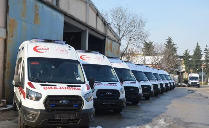 Bursa’ya 10 ambulans daha geldi