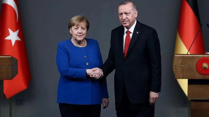Cumhurbaşkanı Erdoğan ile Merkel'den önemli görüşme