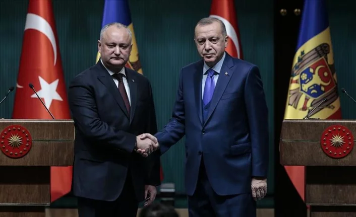 Cumhurbaşkanı Erdoğan, Moldova Cumhurbaşkanı Dodon ile görüştü