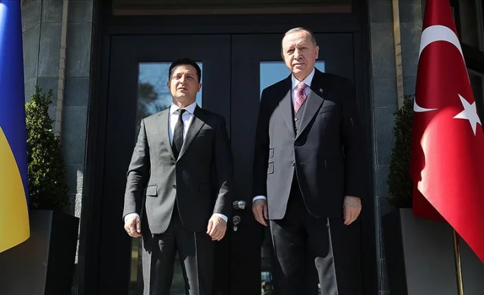 Cumhurbaşkanı Erdoğan,  Zelenskiy ile bir araya geldi