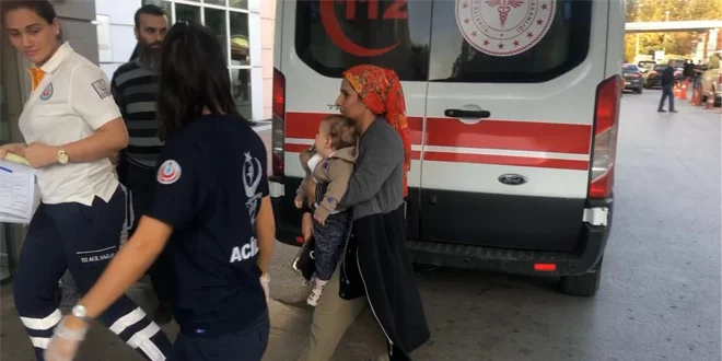 Bursa'da mürekkep içen çocuk hastaneye kaldırıldı