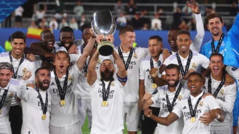Real Madrid UEFA Süper Kupa'nın sahibi oldu
