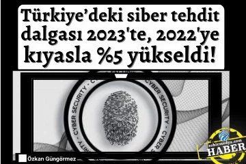 Türkiye’deki siber tehdit dalgası 2023'te, 2022'ye kıyasla %5 yükseldi!