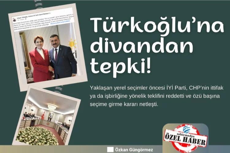 Türkoğlu’na divandan tepki!