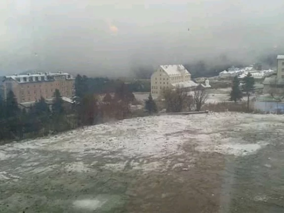 Uludağ'a mayıs karı yağdı